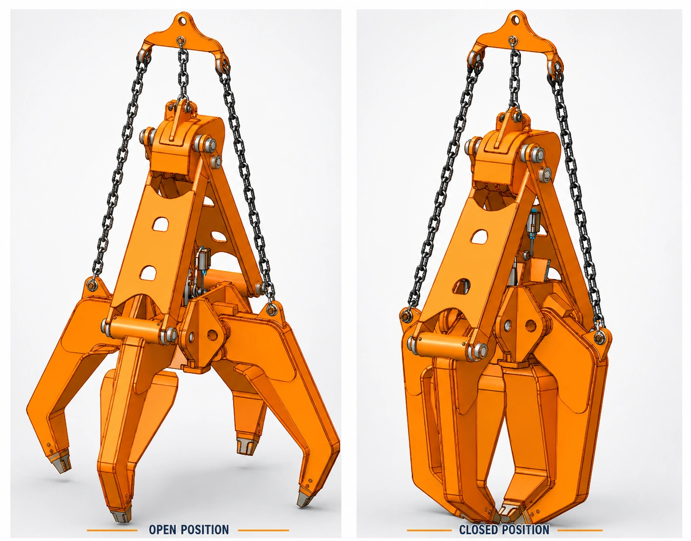 Orange Peel Grab for Scrap Handling G4 design enhancement images