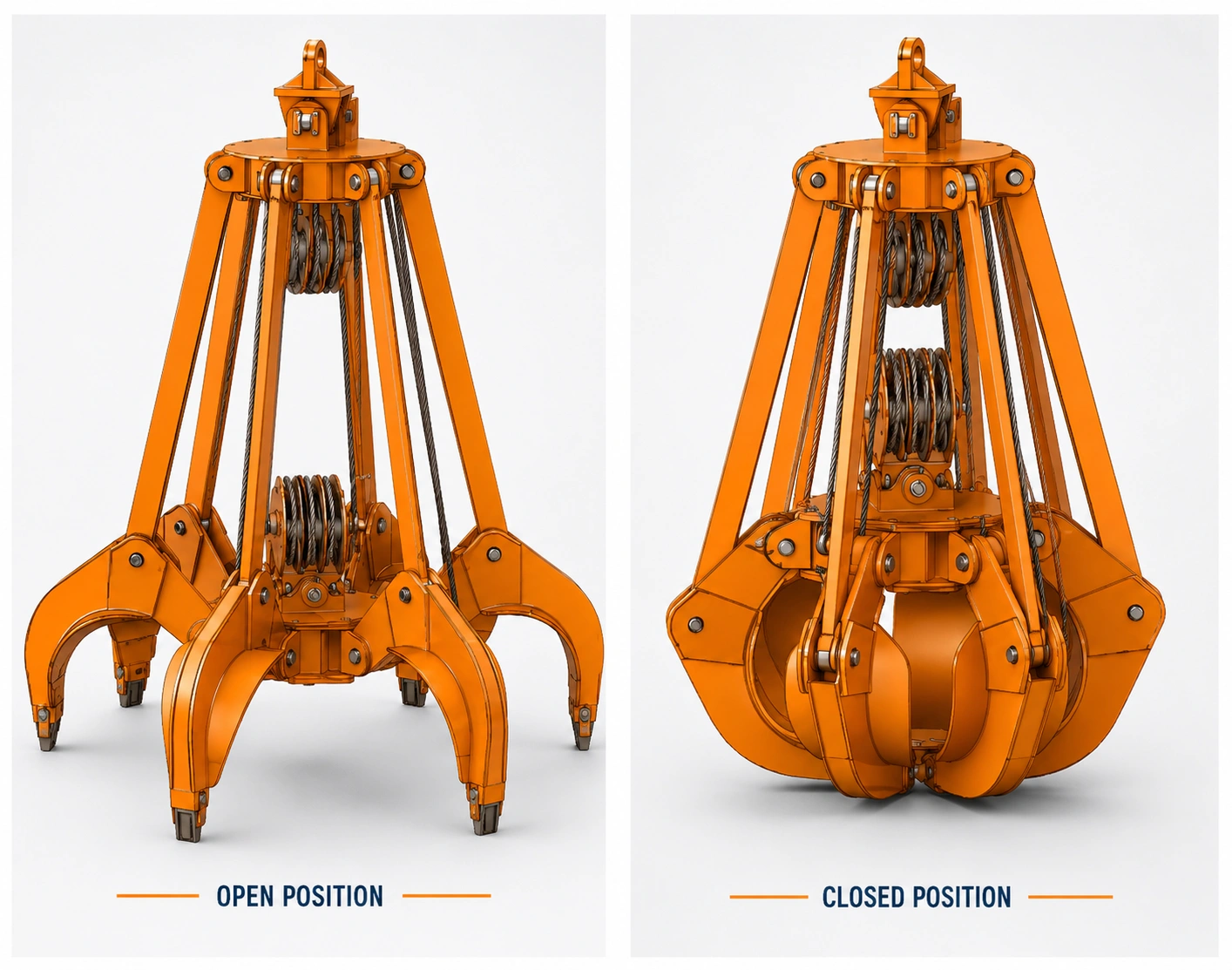 Orange Peel Grab for Scrap Handling G6 DESIGN