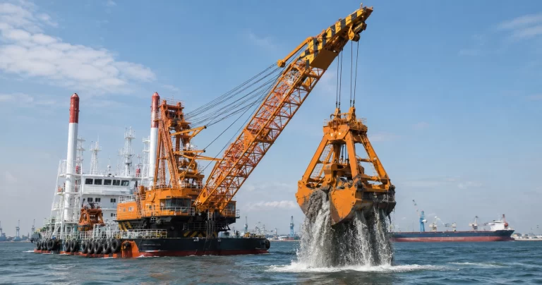 Dredging grab algrab og
