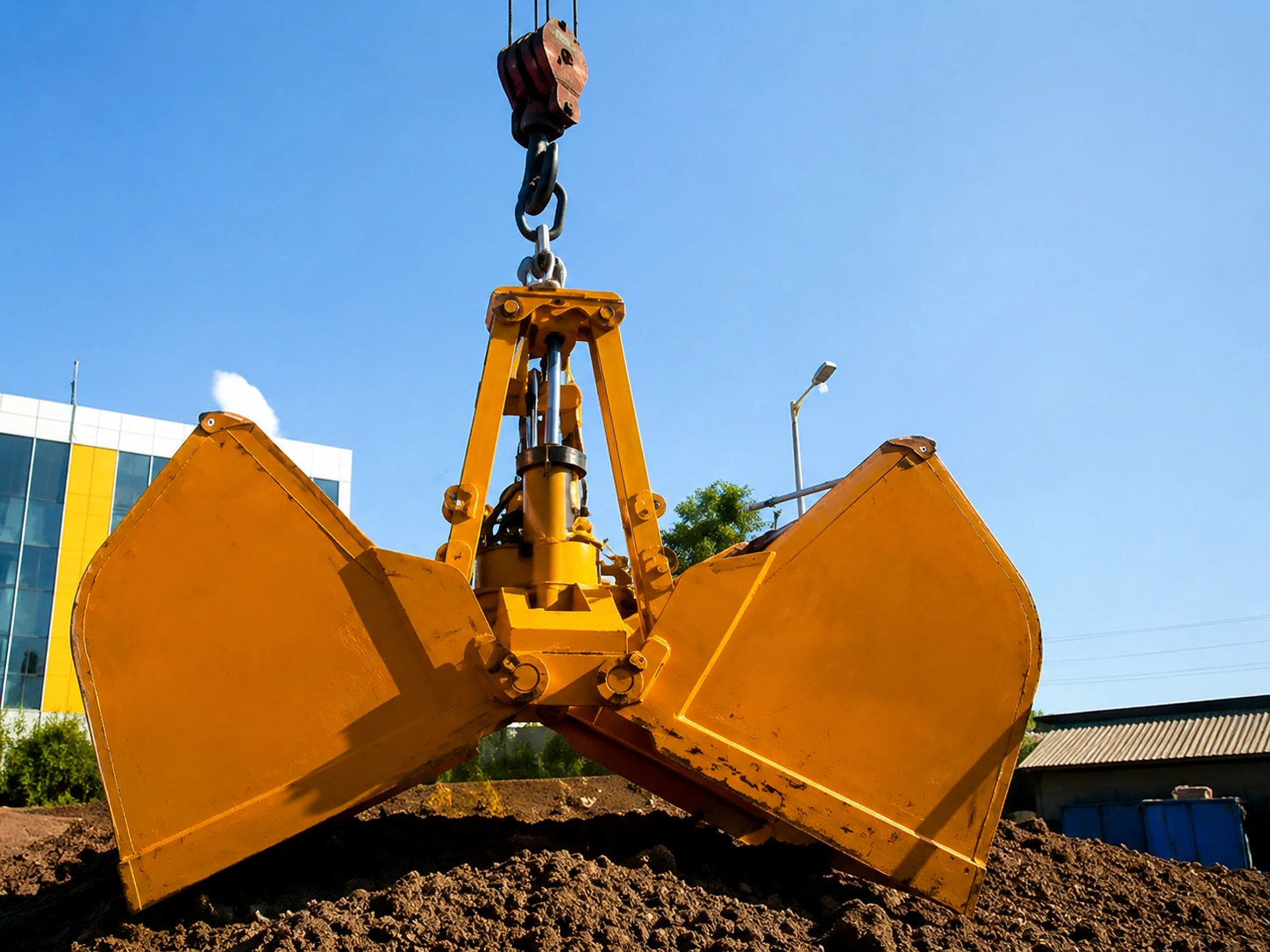 Electrohydraulic grab