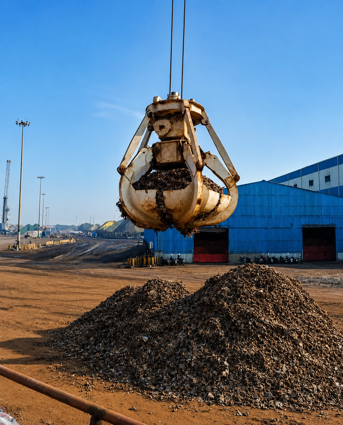 Orange Peel Grab for Scrap Handling Radio remote OPG