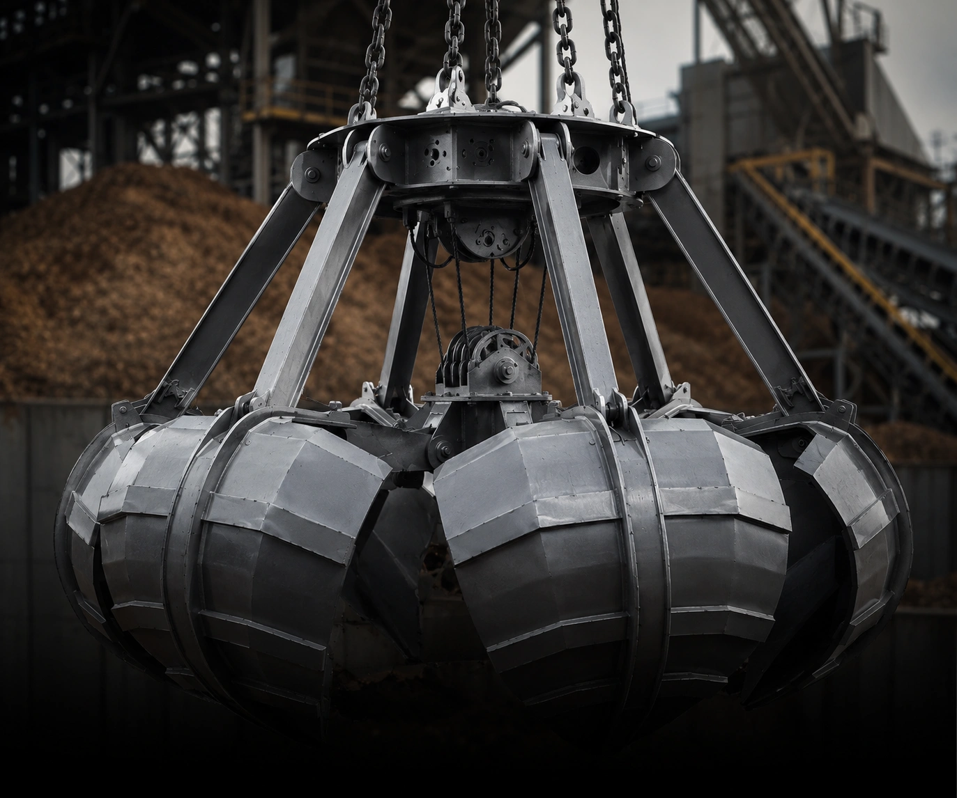 Wood chips grab engineering detail