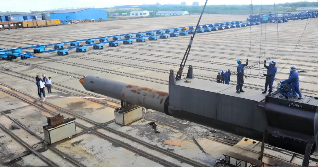 Dredge XVIII Spud Rehabilitation completed by AL Industries for Dredging Corporation of India (DCI)